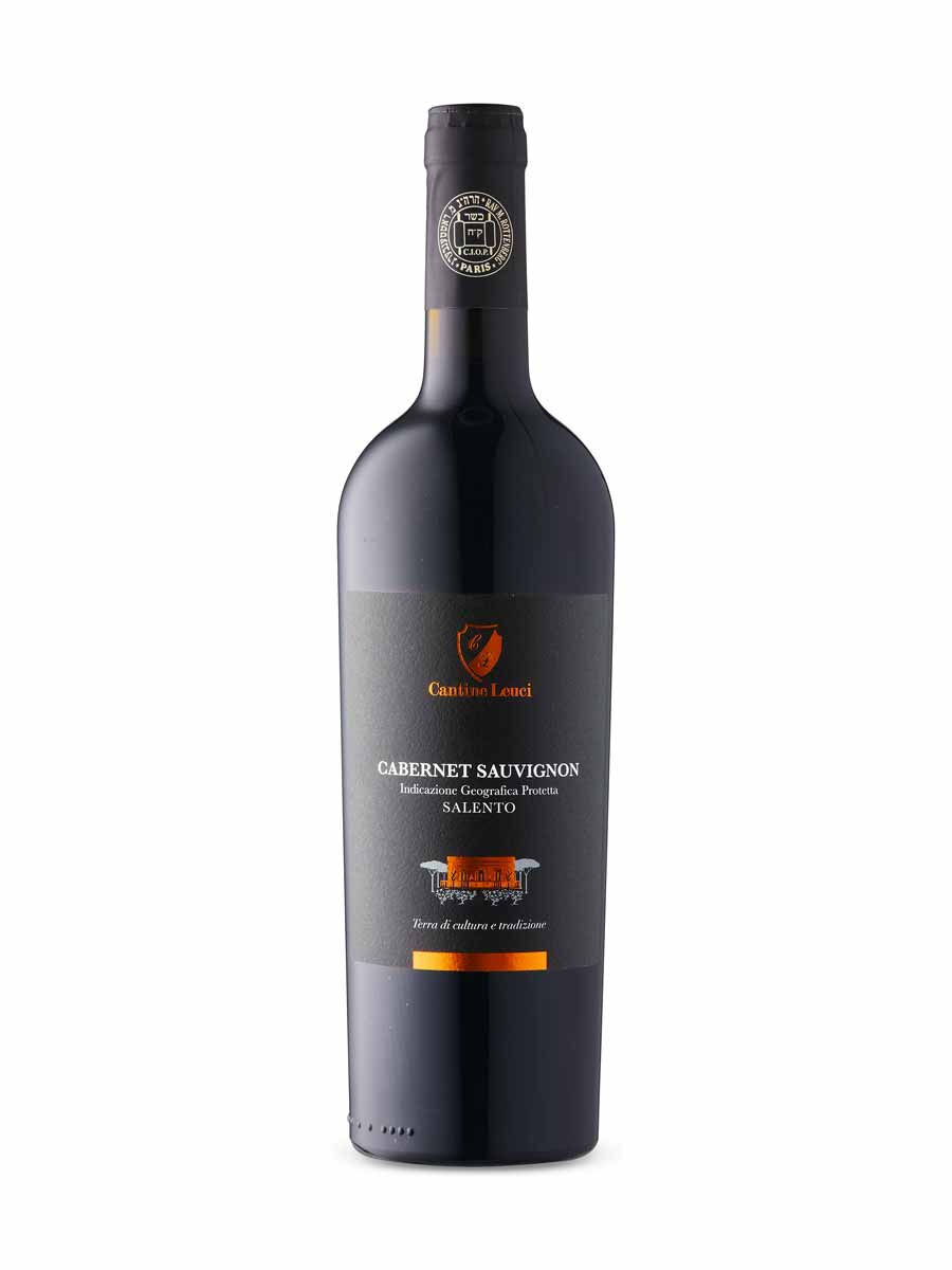 Cantine Leuci Cabernet Sauvignon kosher Italian red wine bottle