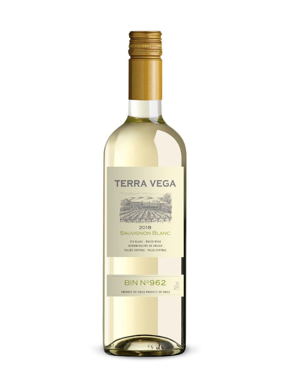 Terra Vega Sauvignon Blanc kosher white wine bottle
