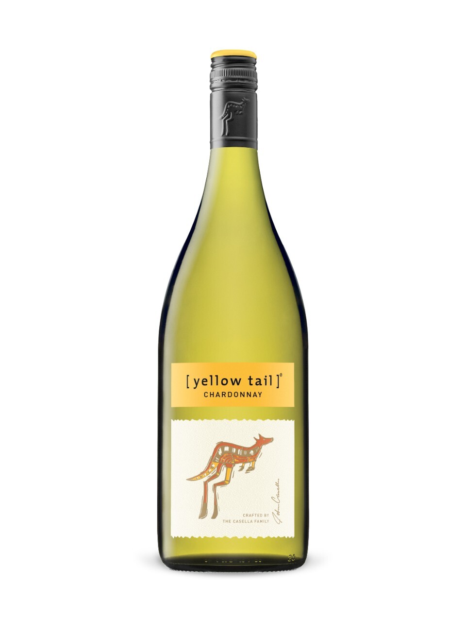 Yellow Tail Chardonnay Australian house white wine bottle